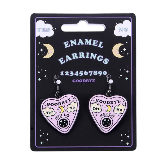 Pastel Talking Board Planchette Earrings