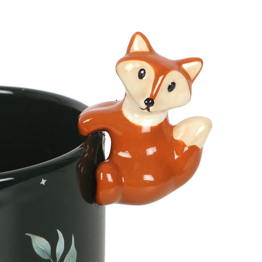 Green Forest Plant Pot with Fox