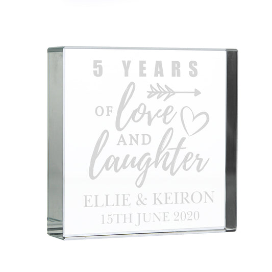 Personalised Arrow Anniversary Crystal Token
