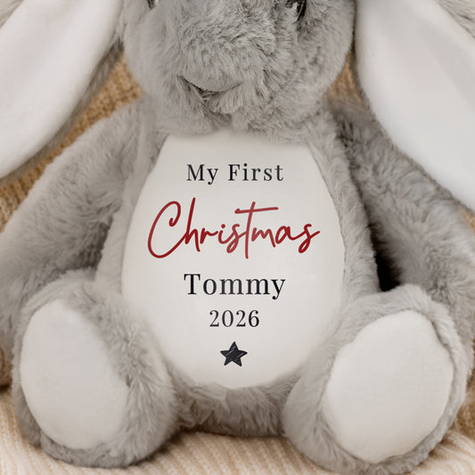 Personalised My First Christmas Bunny