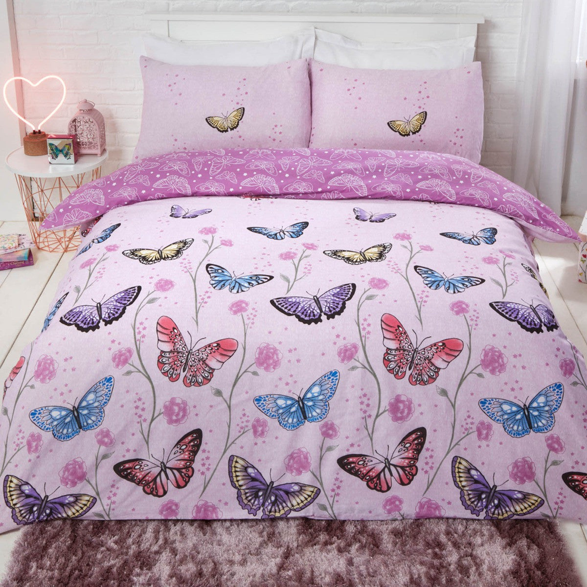 Butterfly Reversible Duvet Set