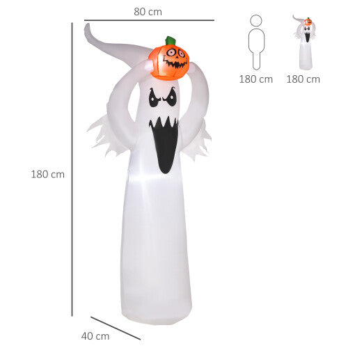 LED Floating Ghost Pumpkin Halloween Decoration