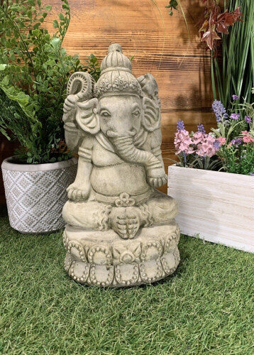 Ganesh Buddha Praying Statue Ornament