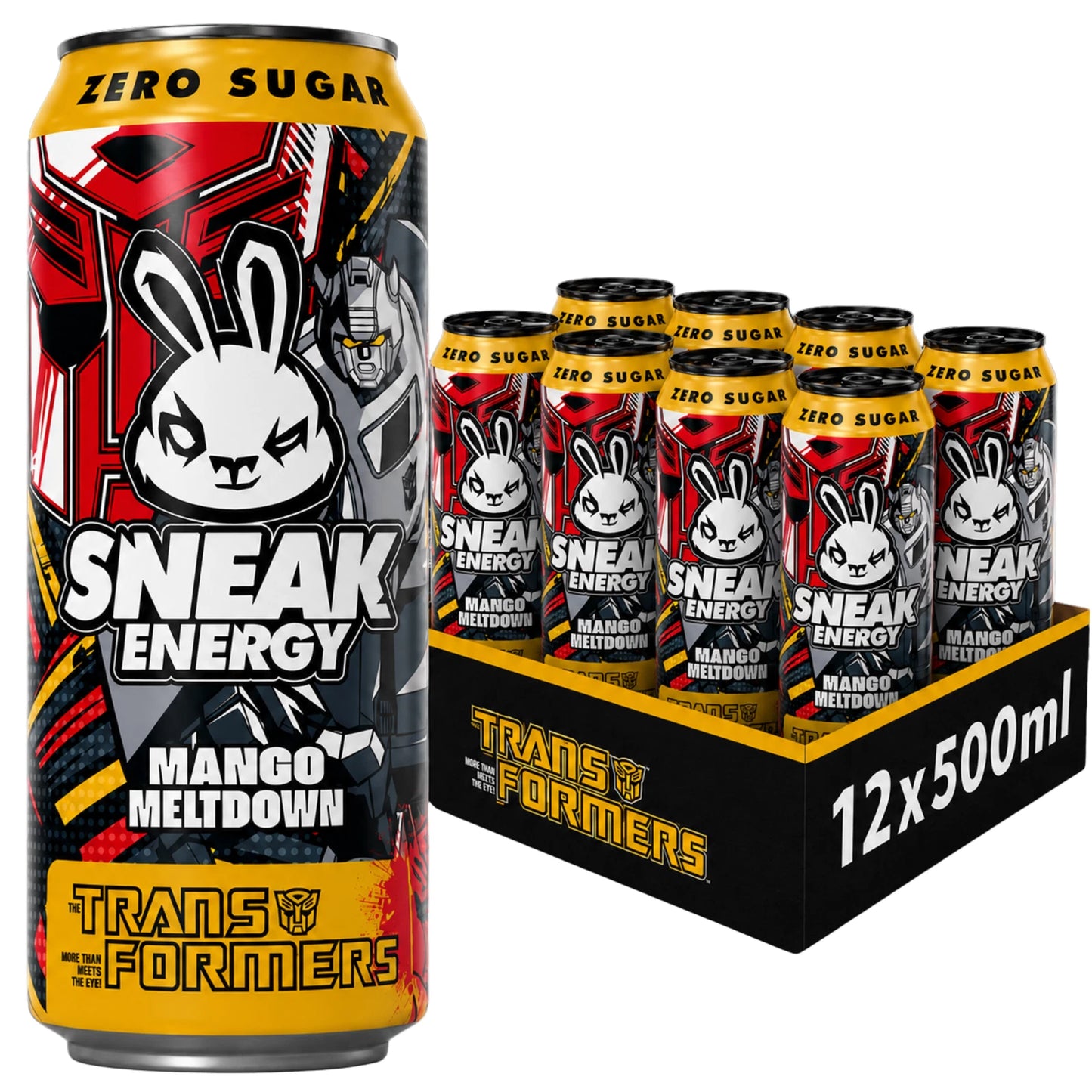 Mango Meltdown Energy Drink - 12 x 500ml Cans