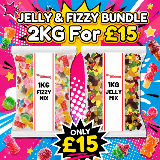 2  1kg Pick N Mix Sweets Fizzy & Jelly