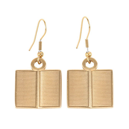 Book Worm Earrings