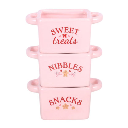 Set of 3 Sugarplum Bakery Snack Bowls