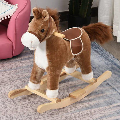 Classic Rocking Horse, with Moving Mouth, Neighing Sounds,