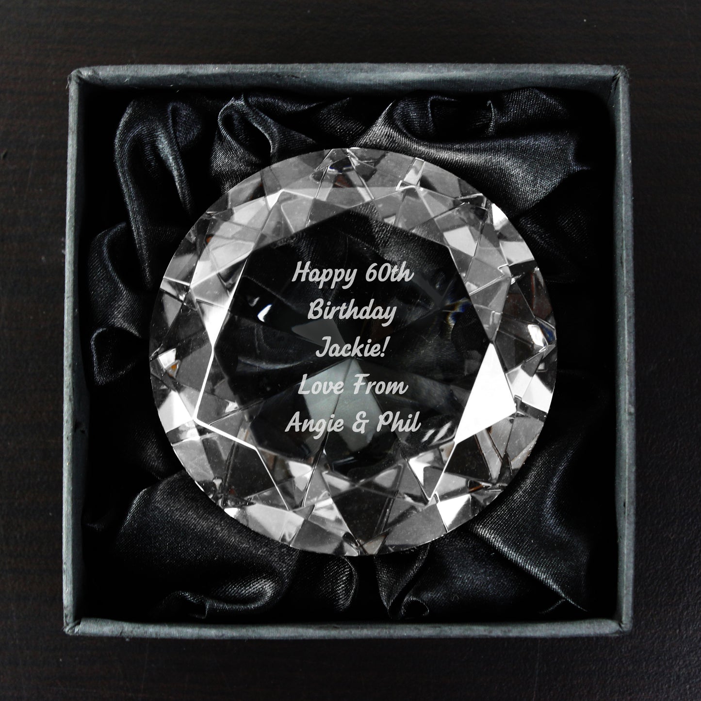 Personalised Occasion Diamond Paperweight
