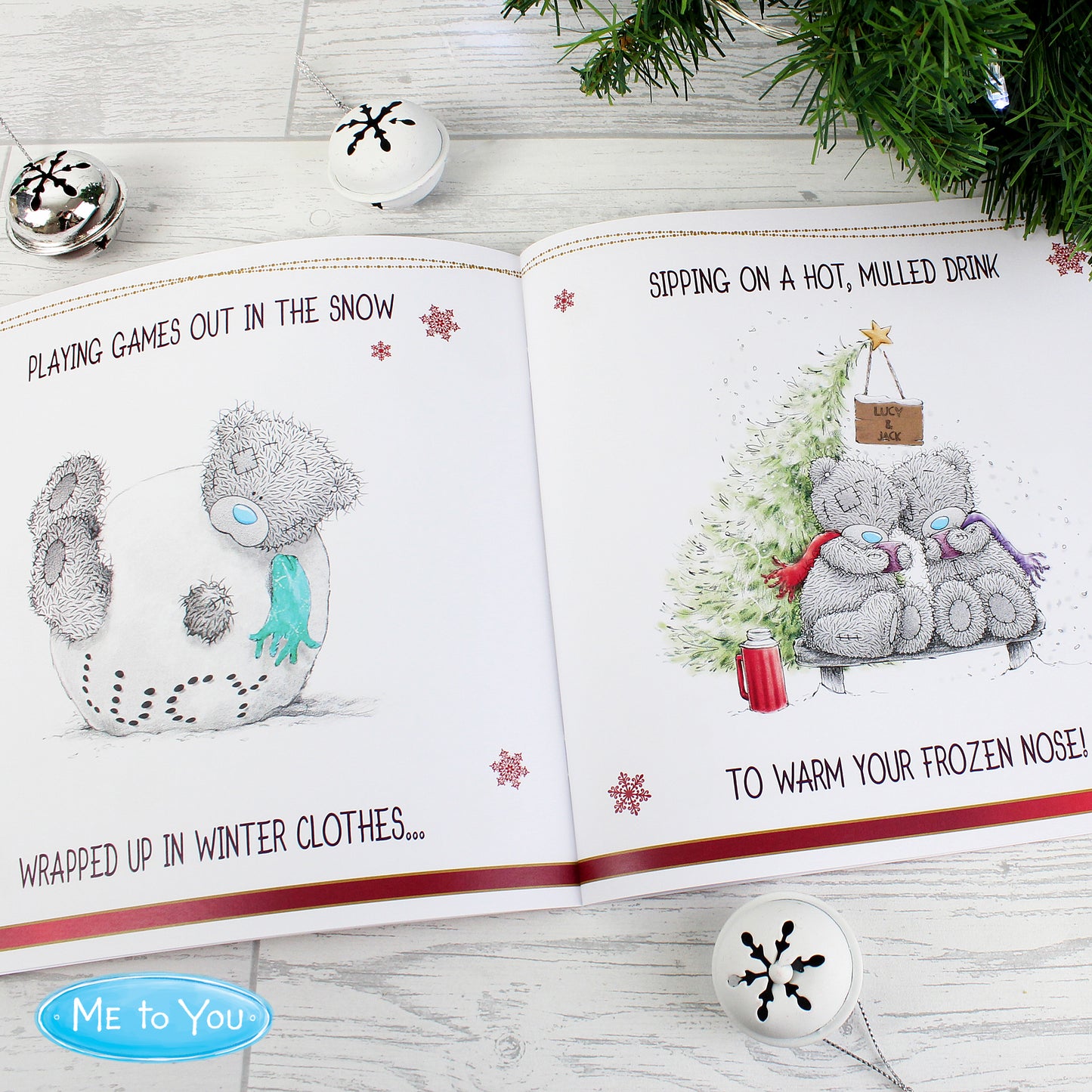 Personalised Me to You The One I Love at Christmas Poem Book
