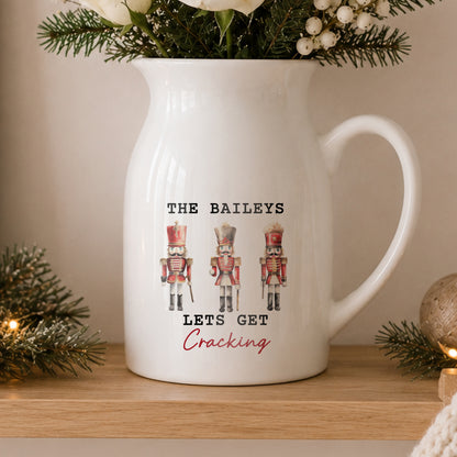 Personalised Nutcracker Ceramic Jug Vase