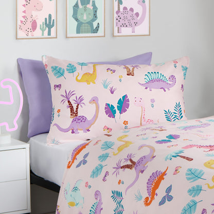 Girls dinosaur Reversible Duvet Set