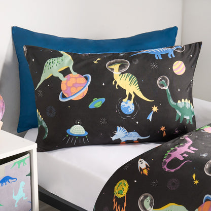 Dinosaur Space Print Reversible Duvet set