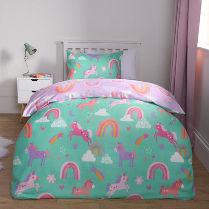 Unicorn & Rainbows Duvet Set