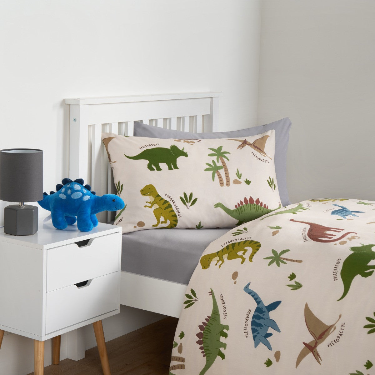 Dino Reversible Duvet Cover Set