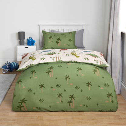 Dino Reversible Duvet Cover Set