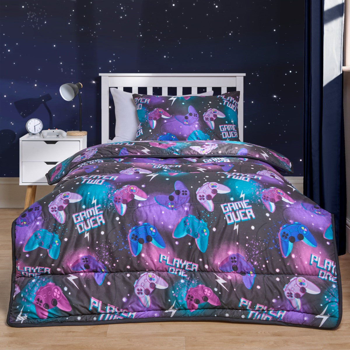 Gaming Duvet Set Neon