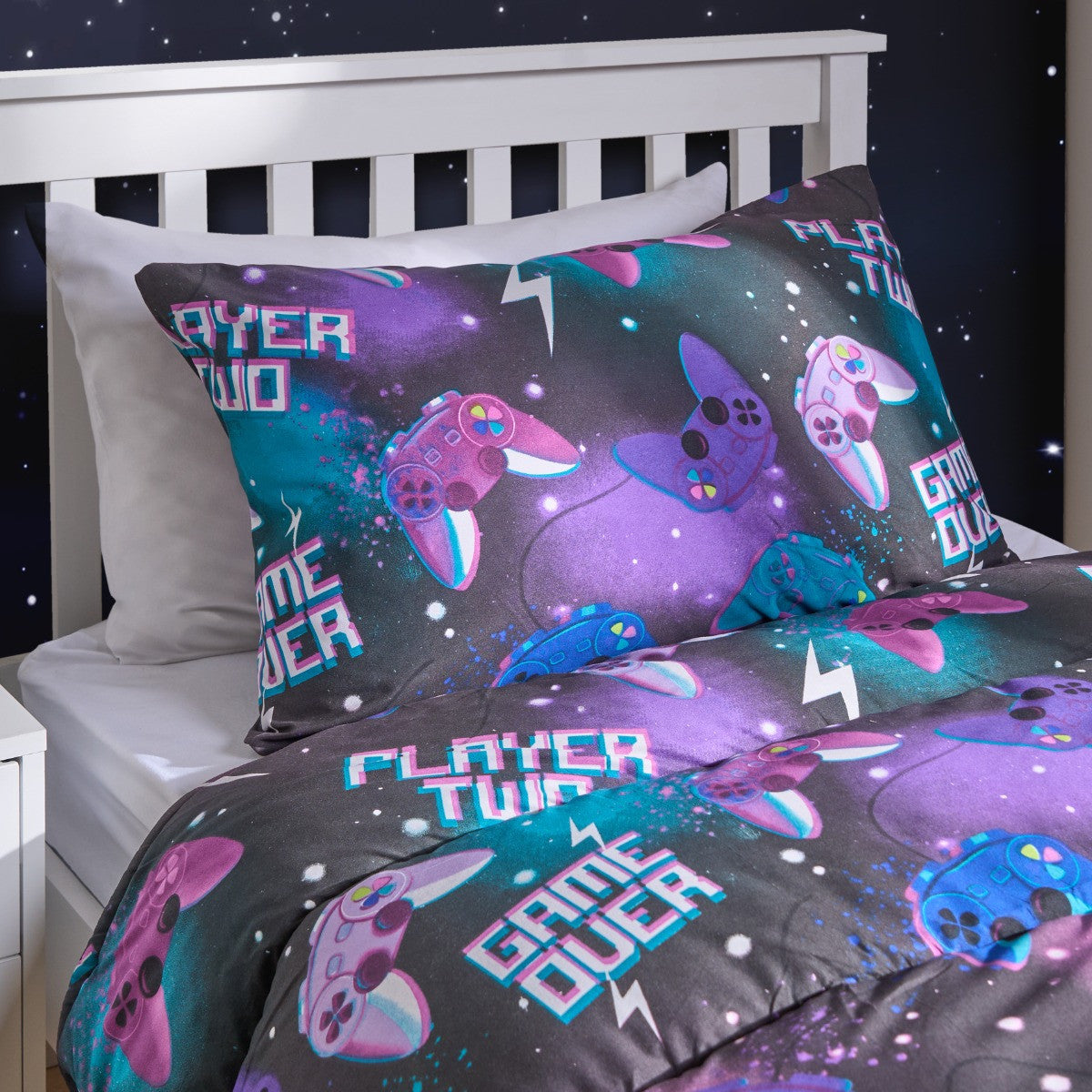 Gaming Duvet Set Neon