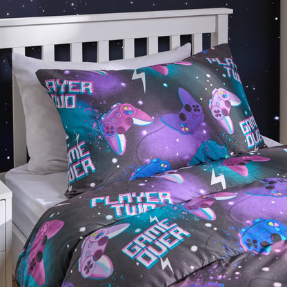 Gaming Duvet Set Neon