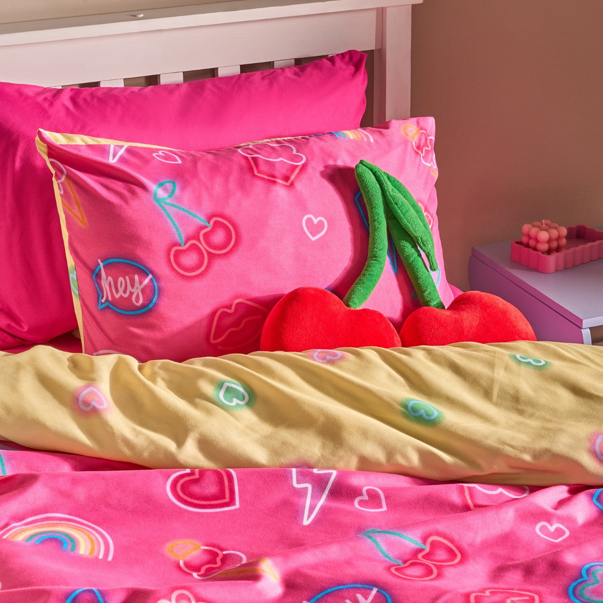 Neon Lights Duvet Cover Set