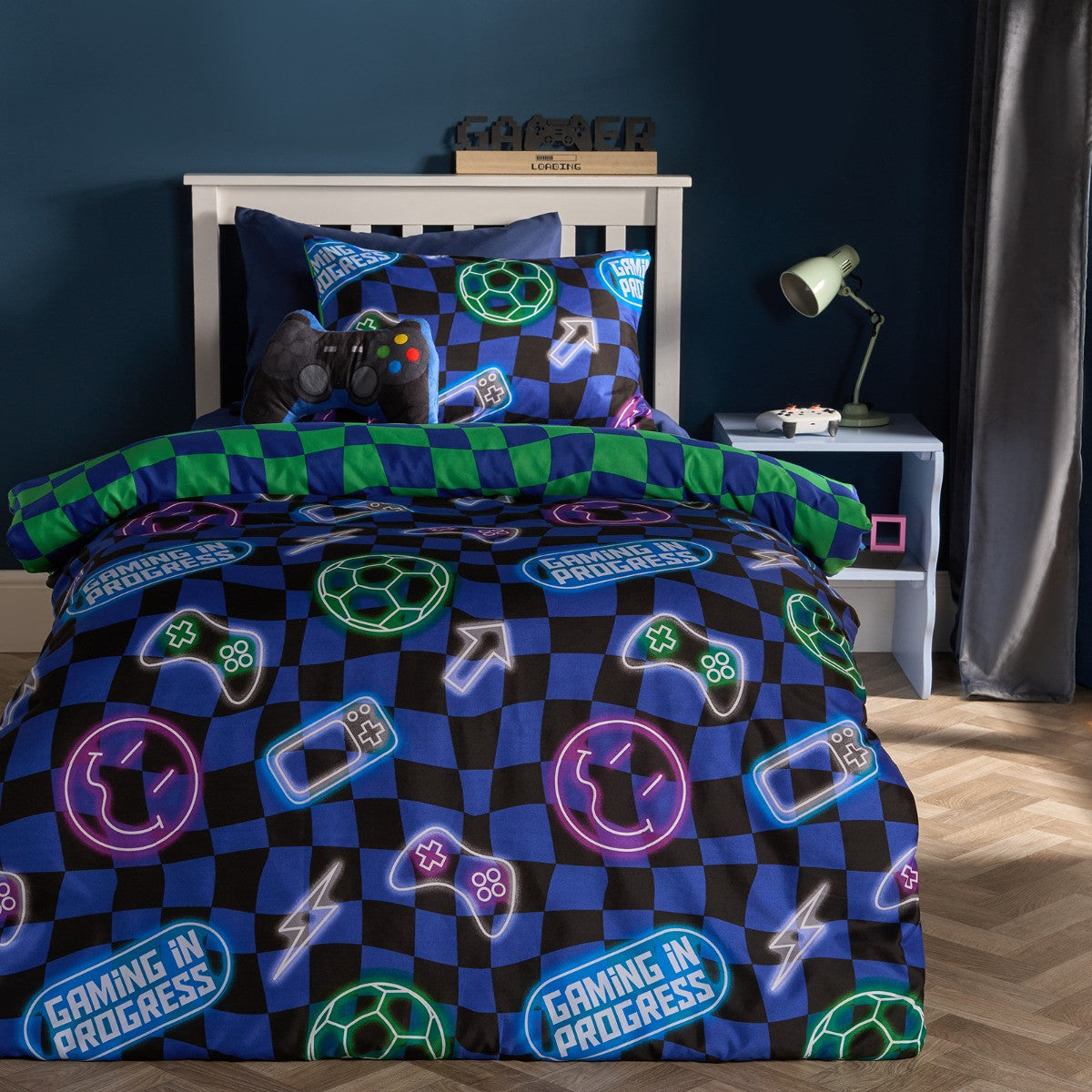 Neon Checkerboard Duvet