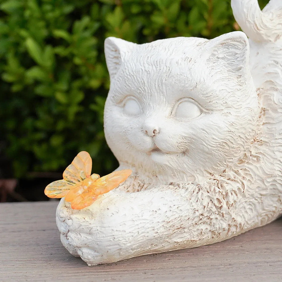 Pet Memorial Solar Light Cat with Butterfly