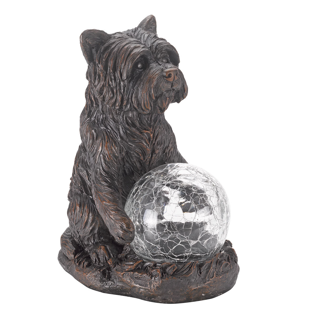 Dog Solar Light White & Colour Changing LEDs 20cm