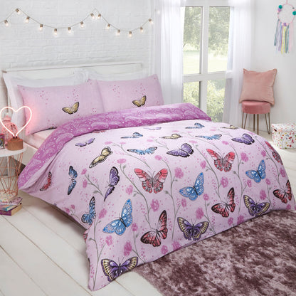 Butterfly Reversible Duvet Set