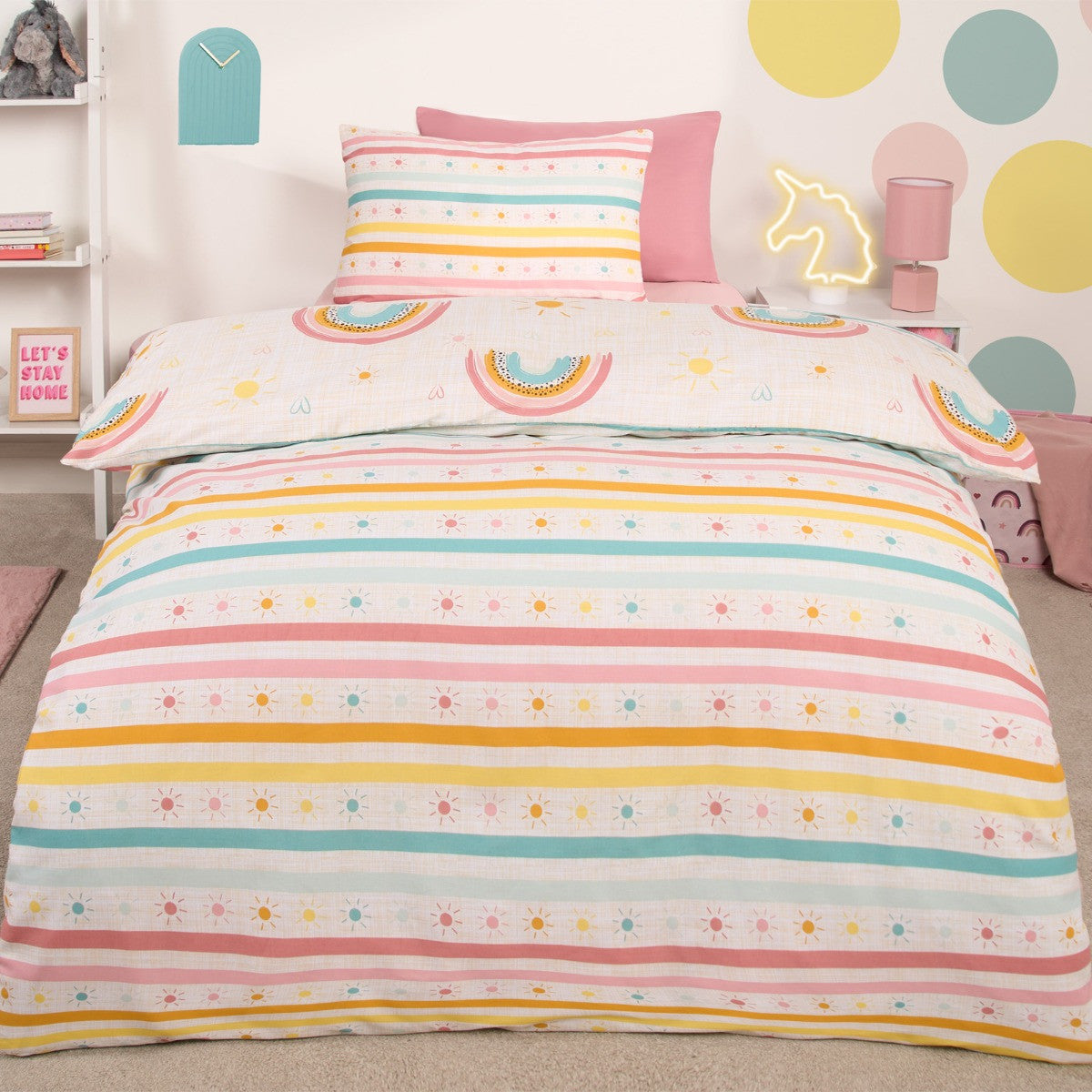 Rainbow Print Duvet Set