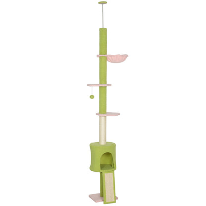 Floor to Ceiling Cat Tree Adjustable Height