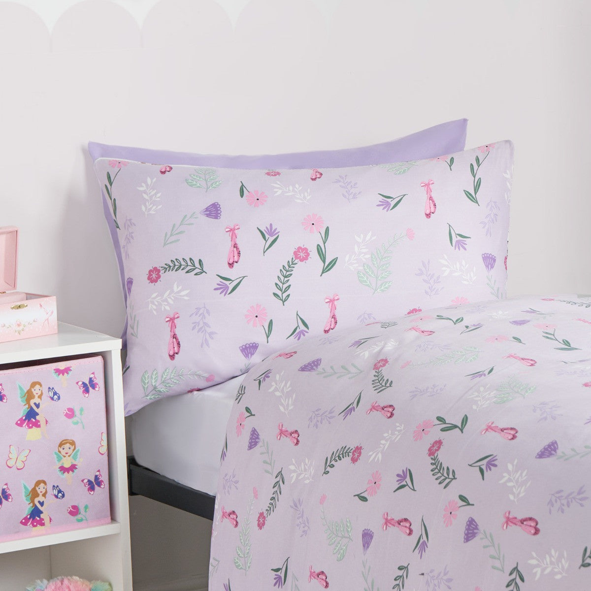 Kids Ballerina Reversible Duvet Set