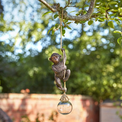Solar Hanging Light Swinging Monkey Rope Light