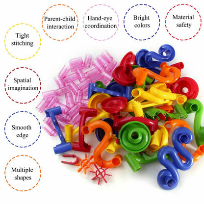 219 PCS Kids Marble Run Race