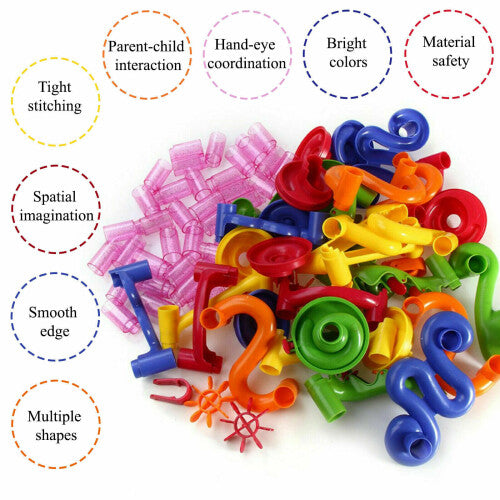 219 PCS Kids Marble Run Race
