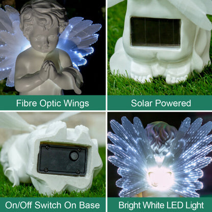 Solar Powered LED Angel Light