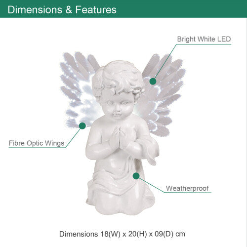 Solar Powered LED Angel Light