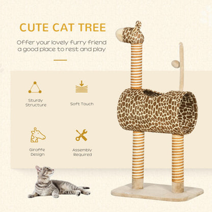 Cat Tree Play Tower - Giraffe