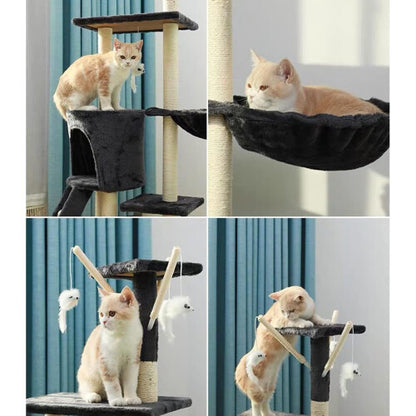 Multi-Level Cat Tree Tower with Sisal Scratching Posts
