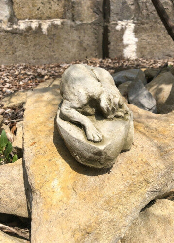 Sleeping Dog Statue