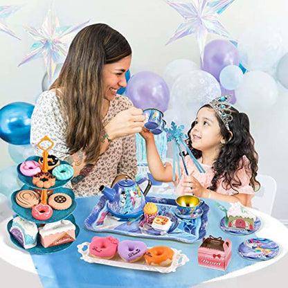 Frozen Toys 49Pcs Frozen Elsa Tin Tea Party Set