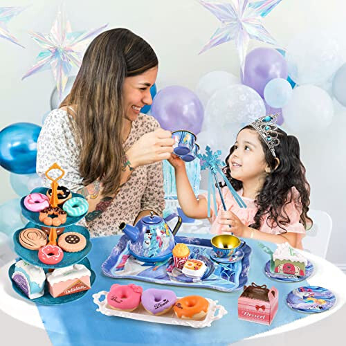 Frozen Toys 49Pcs Frozen Elsa Tin Tea Party Set