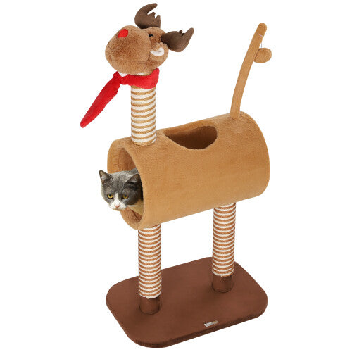 Deer-Designed Cat Tower for Indoor Cats