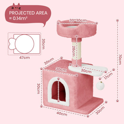 Bed, Cushion & Ball Toy-Pet Activity Center
