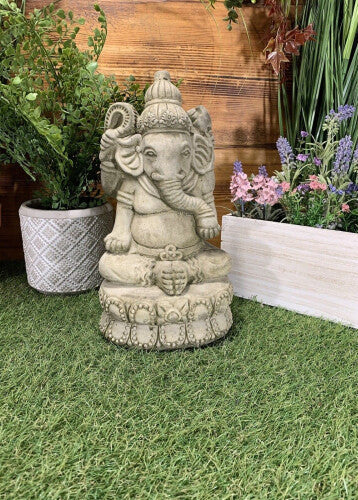 Ganesh Buddha Praying Statue Ornament