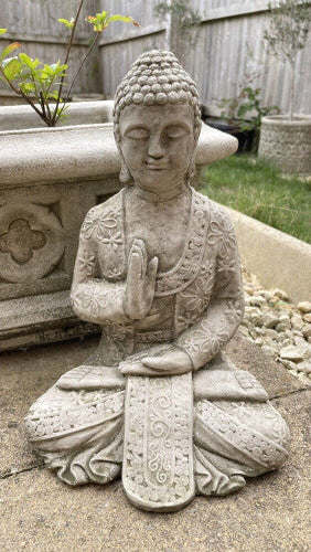 Meditating Buddha Stone Statue