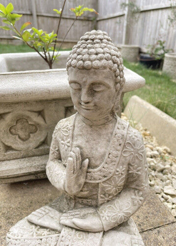 Meditating Buddha Stone Statue