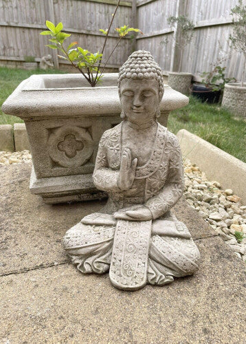 Meditating Buddha Stone Statue