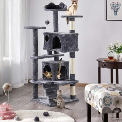 Large Cat Tree 135cm Cat Tower Scratching Posts