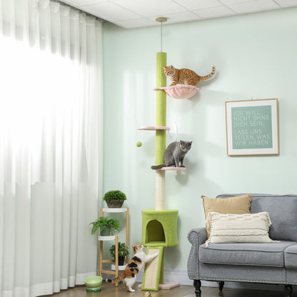 Floor to Ceiling Cat Tree Adjustable Height