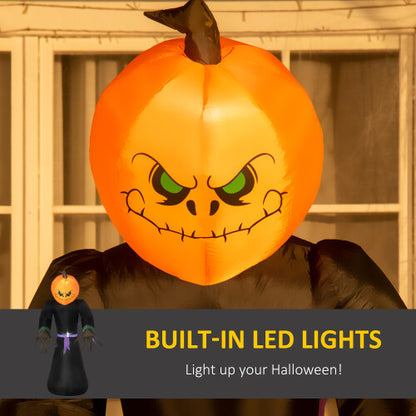 Inflatable 2.1m Tall Pumpkin Man
